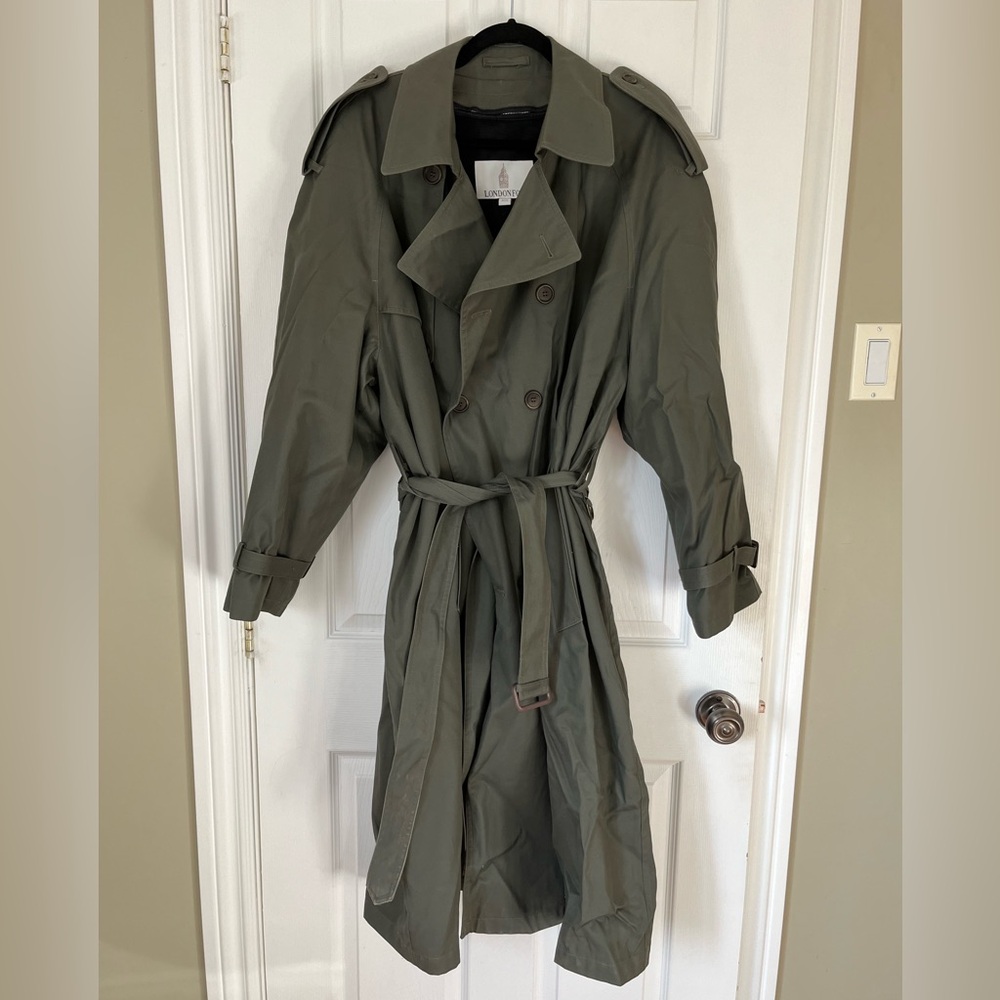 Vintage London Fog lined trench coat